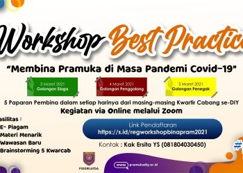 Pendaftaran Peserta Workshop Membina Pramuka di Masa Pandemi COVID-19