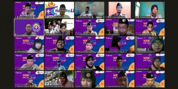 Tiga Peserta dari Kwarda DIY Ikuti APR Ticket To Life Webinar