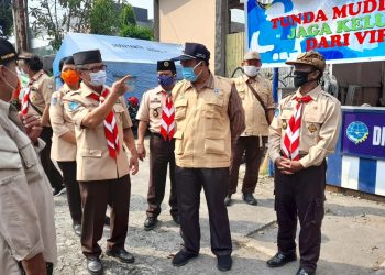 Kwarda DIY Kunjungi Pos Karya Bakti Lebaran 2021 Kwarcab Sleman di Denggung dan Prambanan