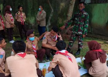 Saka Wira Kartika Kodim 0732/Sleman Asah Kemampuan Pengelolaan Dapur Umum dan Kecakapan Memasak