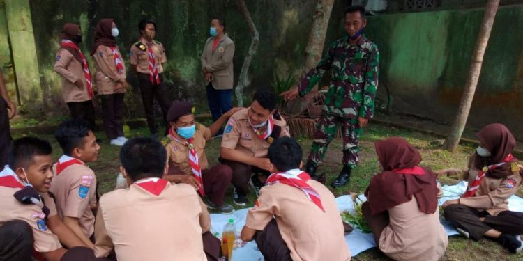 Saka Wira Kartika Kodim 0732/Sleman Asah Kemampuan Pengelolaan Dapur Umum dan Kecakapan Memasak