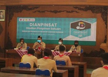 Buka Dianpinsat, Ka Kwarcab Sleman Ingatkan Peserta Selalu Berperan Aktif dalam Pencegahan Penyebaran COVID-19