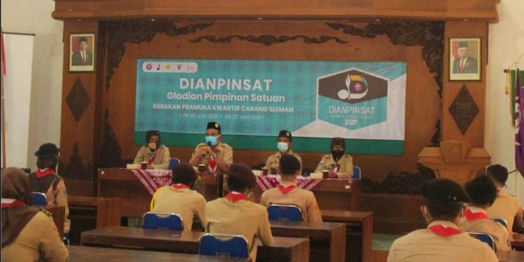 Buka Dianpinsat, Ka Kwarcab Sleman Ingatkan Peserta Selalu Berperan Aktif dalam Pencegahan Penyebaran COVID-19