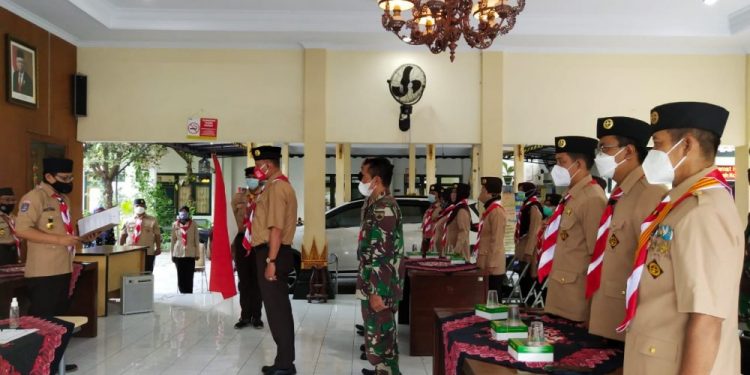 Jajaran Pengurus Kwartir Ranting Mantrijeron Masa Bakti 2021-2024 Dikukuhkan
