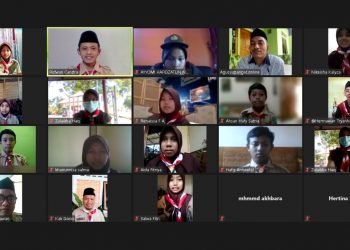 Kwartir Ranting Mlati Selenggarakan Pembelakan Bagi Calon Pramuka Garuda secara Daring