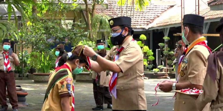Diawali dengan Pengukuhan Pramuka Garuda dan Pelantikan Badan Kelengkapan, Kwarcab Kota Yogyakarta Selenggarakan Apel Besar Hari Pramuka ke-60