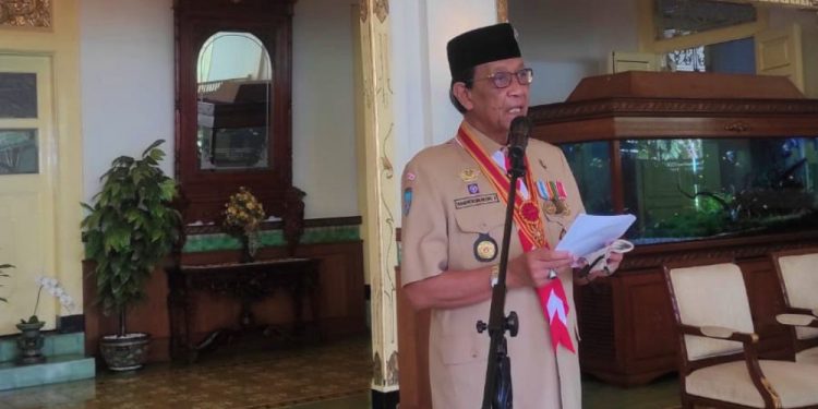 Sambutan Ka Mabida DIY dalam Upacara Peringatan Hari Pramuka ke-60