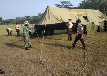 Latihan Rutin Saka Wira Kartika Sleman Diisi dengan Keterampilan Pendirian Tenda serta Persiapan Jota-Joti