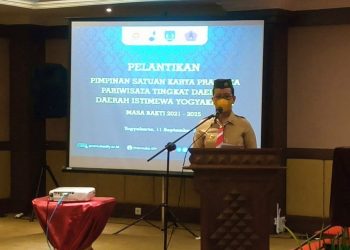 Kukuhkan Pinsaka Pariwisata Tingkat Daerah Masa Bakti 2021-2025, Inilah 4 Hal yang Ditekankan Ka Kwarda DIY