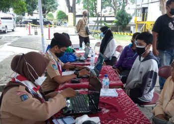 Pramuka DIY Menjadi Petugas Pendukung dalam Pelaksanaan Vaksinasi COVID-19 di JNM Bloc