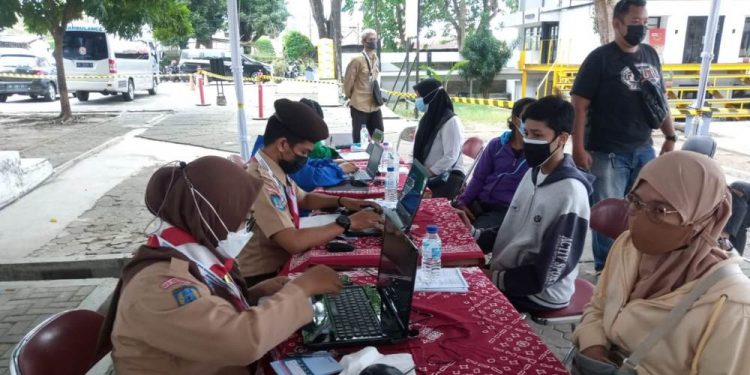 Pramuka DIY Menjadi Petugas Pendukung dalam Pelaksanaan Vaksinasi COVID-19 di JNM Bloc