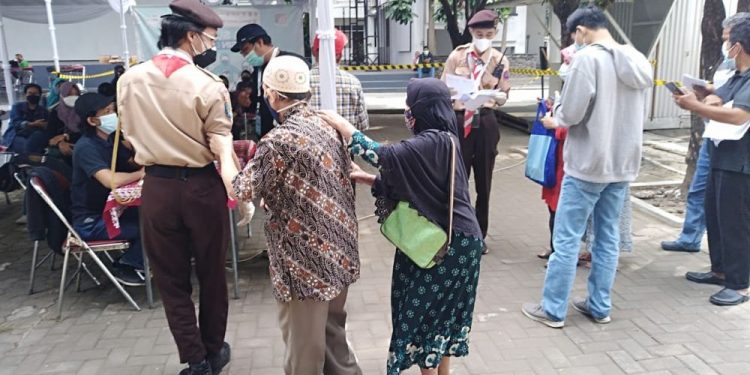 Puluhan Anggota Pramuka DIY Kembali Dukung Pelaksanaan Percepatan Vaksinasi COVID-19
