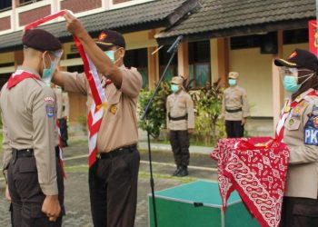 Saka Bhayangkara Seyegan Selenggarakan Diksar Angkatan X dan Orientasi Dewan Saka Tahun 2021