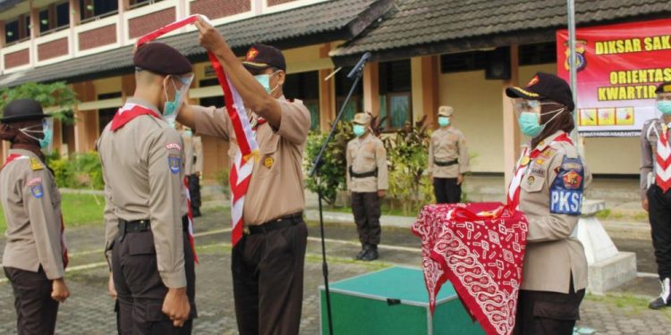 Saka Bhayangkara Seyegan Selenggarakan Diksar Angkatan X dan Orientasi Dewan Saka Tahun 2021