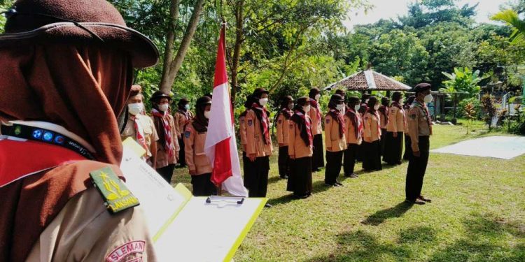 Sebelum Dilantik, Calon Anggota Saka Kalpataru Sleman Ikuti Pendidikan Dasar dengan Berbagai Materi Khusus