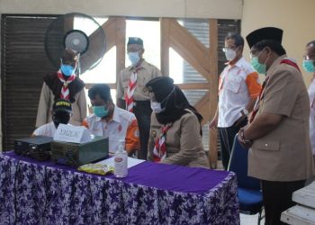Ka Kwarcab Bantul Mengawali JOTA JOTI 2021 di Aula Gubug Pramuka