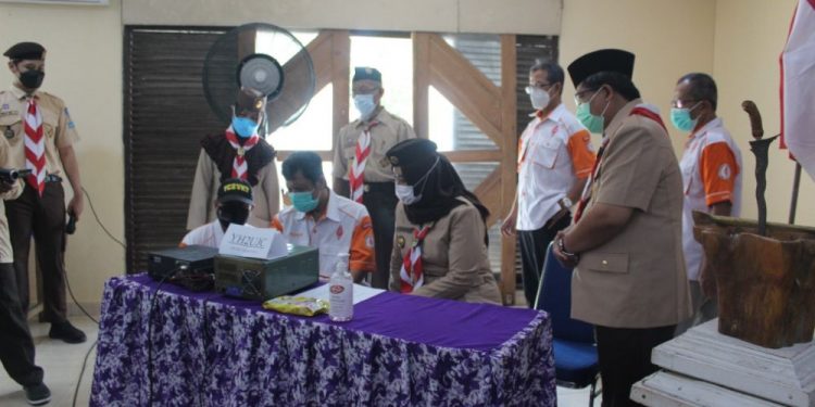 Ka Kwarcab Bantul Mengawali JOTA JOTI 2021 di Aula Gubug Pramuka