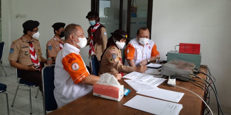 Usai Pembukaan Bersama Kwarnas, Peserta JOTA-JOTI 2021 Kwarda DIY Langsung Mengudara