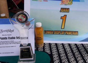Koperasi Pandu Usaha Sejahtera Terpilih sebagai Juara 1 Lomba Display Pameran, Kumpul Koperasi Istimewa 2021