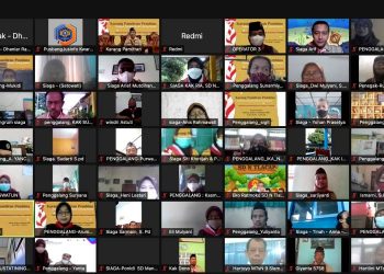 Lebih dari 450 Pembina Pramuka Ikuti Karang Pamitran Kwarcab Sleman Tahun 2021 Secara Virtual