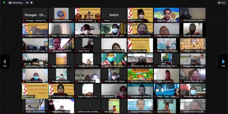 Lebih dari 450 Pembina Pramuka Ikuti Karang Pamitran Kwarcab Sleman Tahun 2021 Secara Virtual