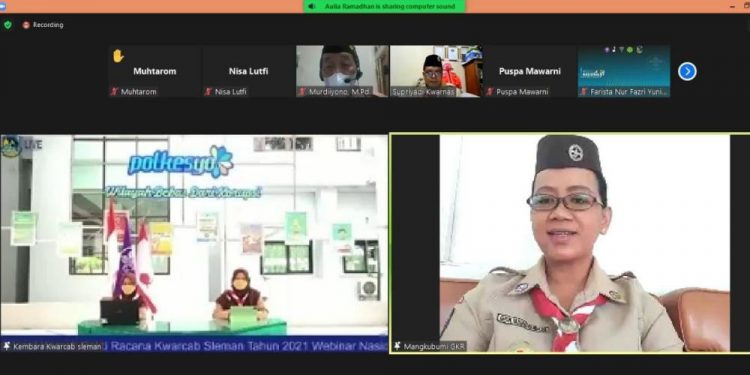 Ratusan Peserta Ikuti Webinar Nasional Kembara IV Kwarcab Sleman