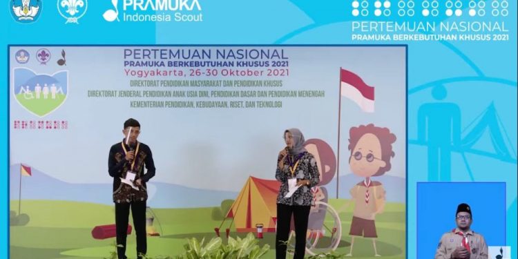 Inilah Enam Penampilan Spektakuler pada Malam Kebudayaan Kedua, Pertemuan Nasional Pramuka Berkebutuhan Khusus 2021