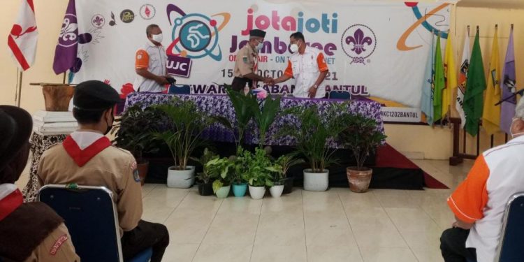 JOTA-JOTI 2021 Kwarcab Bantul Ditutup, Kegiatan Terlaksana Efektif dan Tetap Menjaga Protokol Kesehatan