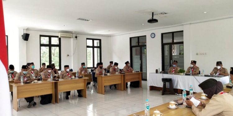 Pimpinan Kwarda DIY Sambut Kunjungan Studi Banding Tenaga Pengelola Kwartir dari Kwarda Jambi