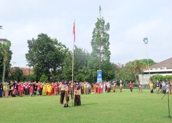 Upacara Peringatan Hari Sumpah Pemuda ke-93 Jadi Momen Istimewa Bagi Peserta Pertemuan Nasional Pramuka Berkebutuhan Khusus 2021