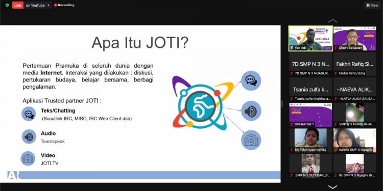 Webinar JOTA-JOTI Kwarcab Sleman Diikuti Ratusan Peserta