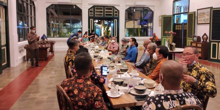 Peserta Studi Banding Kwarda Jambi Makan Malam Bersama Kak GKR Mangkubumi dan Pimpinan Kwarda DIY