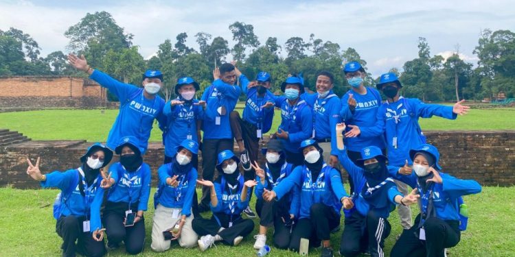 Menyenangkan ! Peserta PWN Jambi 2021 Giat Wisata ke Danau Sipin dan Candi Muaro Jambi