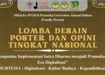 Pramuka UAD Ajak Penegak-Pandega se-Indonesia Ikuti Lomba Penulisan Opini dan Desain Poster