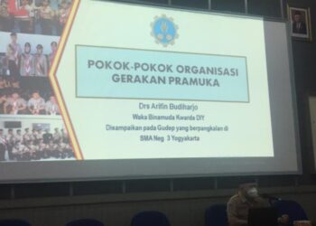 Pangkalan SMA Negeri 3 Yogyakarta Selenggarakan Orientasi Gugusdepan