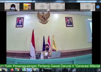 Penuh Semangat, Pramuka Poltekkes Kemenkes Yogyakarta Berlatih PPGD dan Dapur Umum secara Virtual