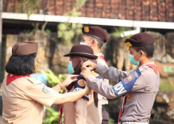Dirikan Posko Karya Bakti Lebaran 2022, Kwarran Seyegan Awali dengan Apel Pembukaan