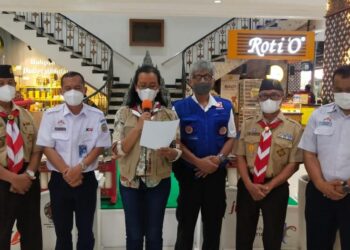 Dari Stasitun Tugu, Pimpinan Kwarda DIY Mengikuti Pencanangan Karya Bakti Lebaran 2022