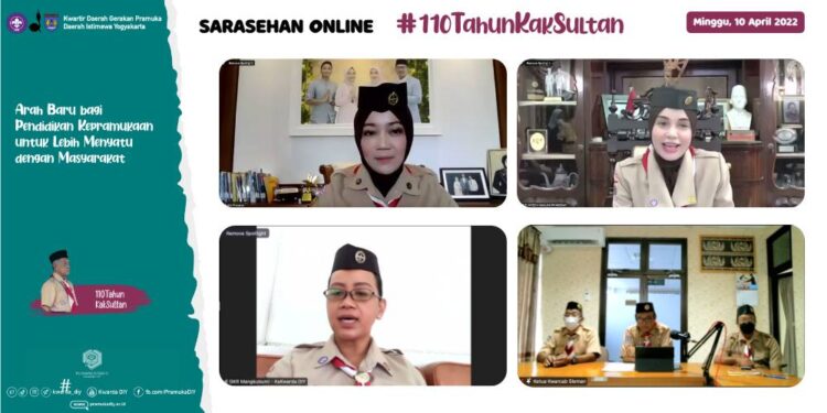 Narasumber Sarasehan Online Hari Bapak Pramuka Indonesia 2022 Kwarda DIY Ajak Pramuka Berperan Aktif Membangun Masyarakat
