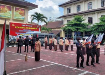 Saka Bhayangkara Kwartir Cabang Kota Yogyakarta Kukuhkan Tamu Saka