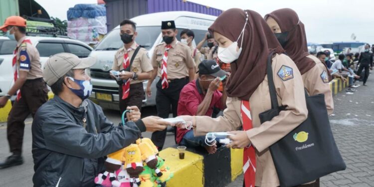 10 Ribu Pramuka Bantu Mudik Lebaran 1443 H di Berbagai Daerah