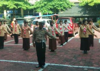 Tingkatkan Keterampilan dan Pengembangan Diri, Saka Bhayangkara Kota Yogyakarta Gelar Latihan Krida Lalu Lintas