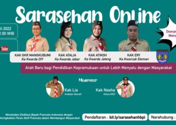 Ikuti Sarasehan Online : Arah Baru bagi Pendidikan Kepramukaan untuk Lebih Menyatu dengan Masyarakat