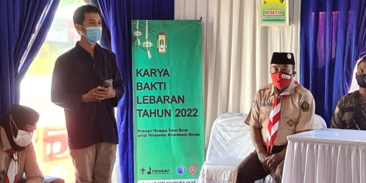 FOTO – Monitoring Karya Bakti Lebaran 2022 Kwarda DIY di Posko Sedayu, Kwarcab Bantul