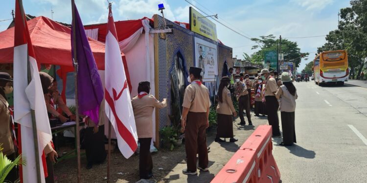 FOTO – Monitoring Karya Bakti Lebaran 2022 Kwarda DIY di Posko Sedayu, Kwarcab Bantul