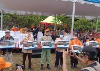 Bersama Ratusan Peserta, Kwarran Mlati Ikuti Jambore Relawan dan Syawalan di Hargobinangun-Pakem