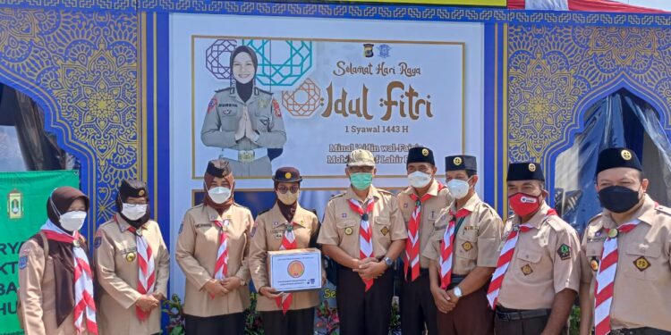 FOTO – Monitoring Karya Bakti Lebaran 2022 Kwarda DIY di Posko Sedayu, Kwarcab Bantul