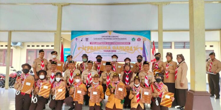 Foto : Pelantikan dan Pengukuhan Pramuka Garuda Tahun 2022 Kwarcab Gunungkidul