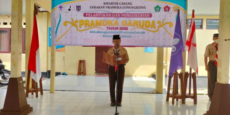 Foto : Pelantikan dan Pengukuhan Pramuka Garuda Tahun 2022 Kwarcab Gunungkidul