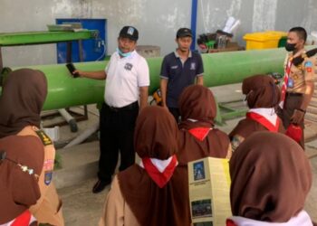 Kunjungi IPLT Madurejo Prambanan, Saka Kalpataru Sleman Pelajari Pengelolaan Limbah Tinja